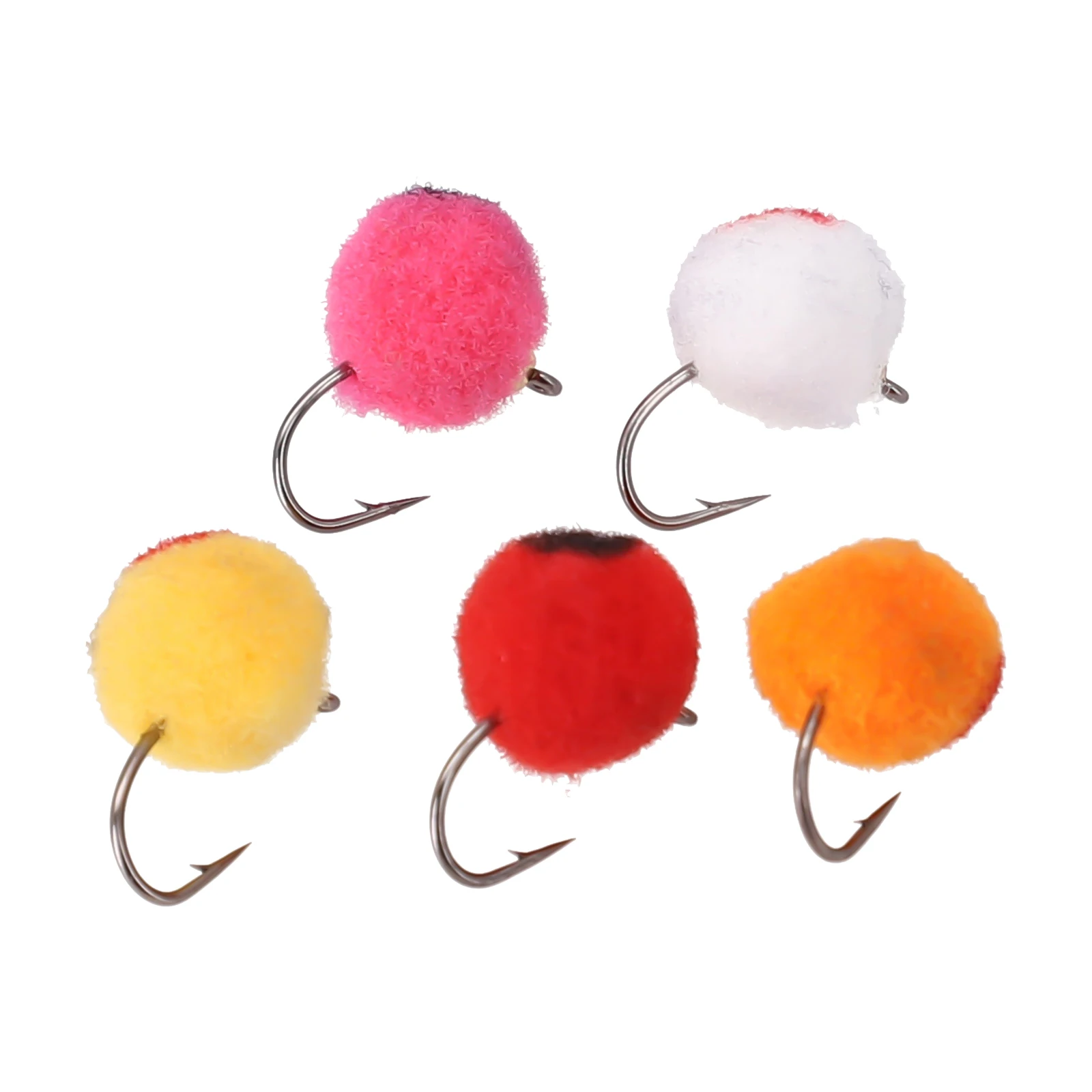 

5/6/10pcs Beadhead Trout Egg Fly Rass Bead Head Fast Sinking Wet Flies Trout Lure Artificial Baits Carp Fishing Tackle