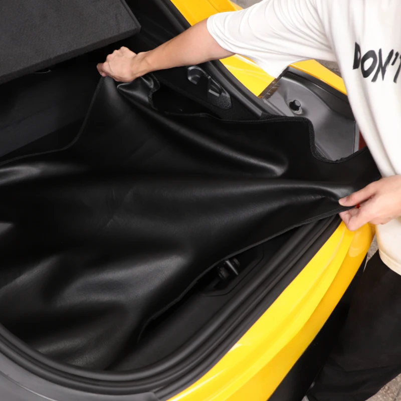 

Methoucar для Toyota GR Supra MK5 A90 2019-2025 ПВХ кожа черный коврик в багажник автомобиля DurAble ковер автомобильные аксессуары
