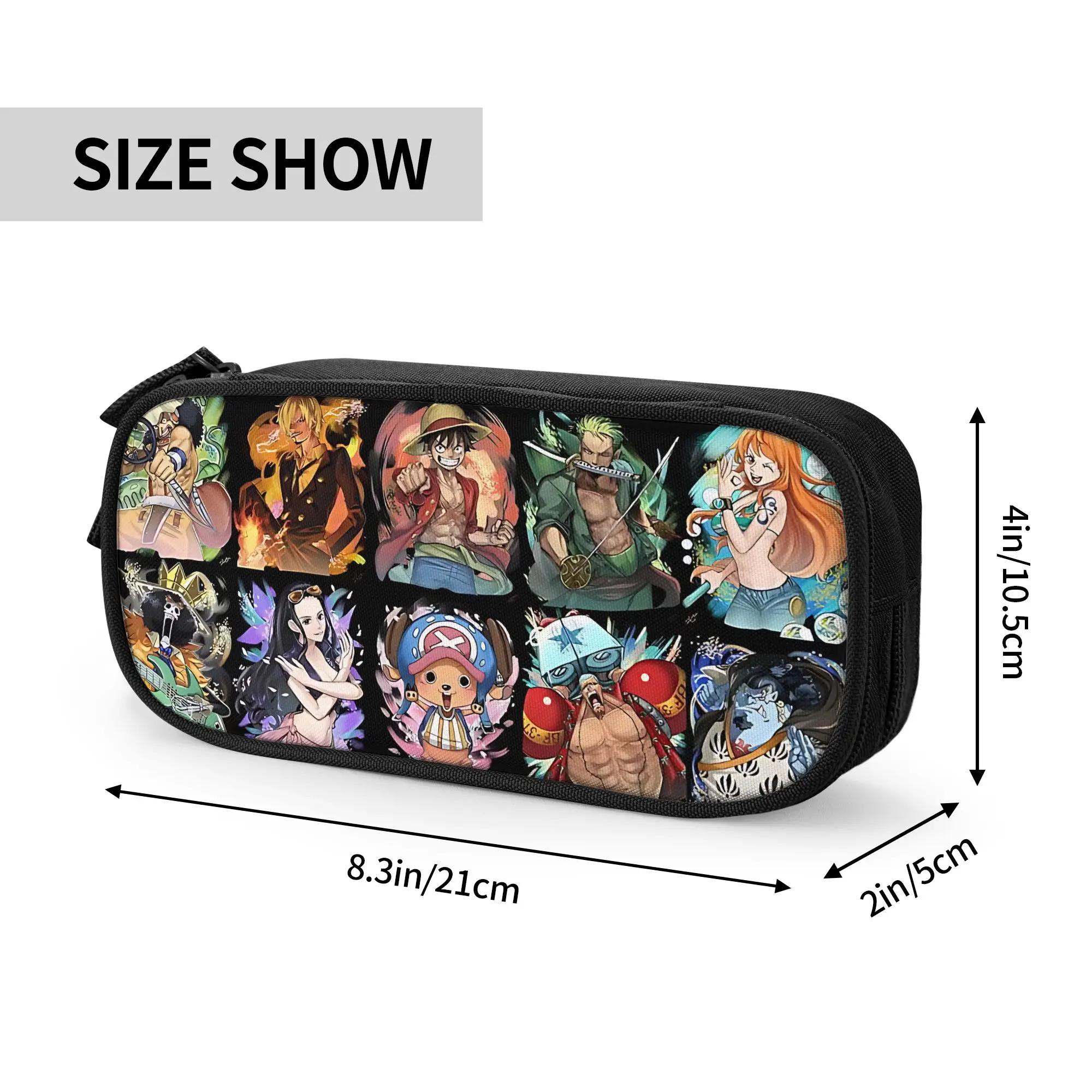 Large Capacity Bags for Child Cartoon One Piece  Handheld Study Bag for Boys Gilrs Kids