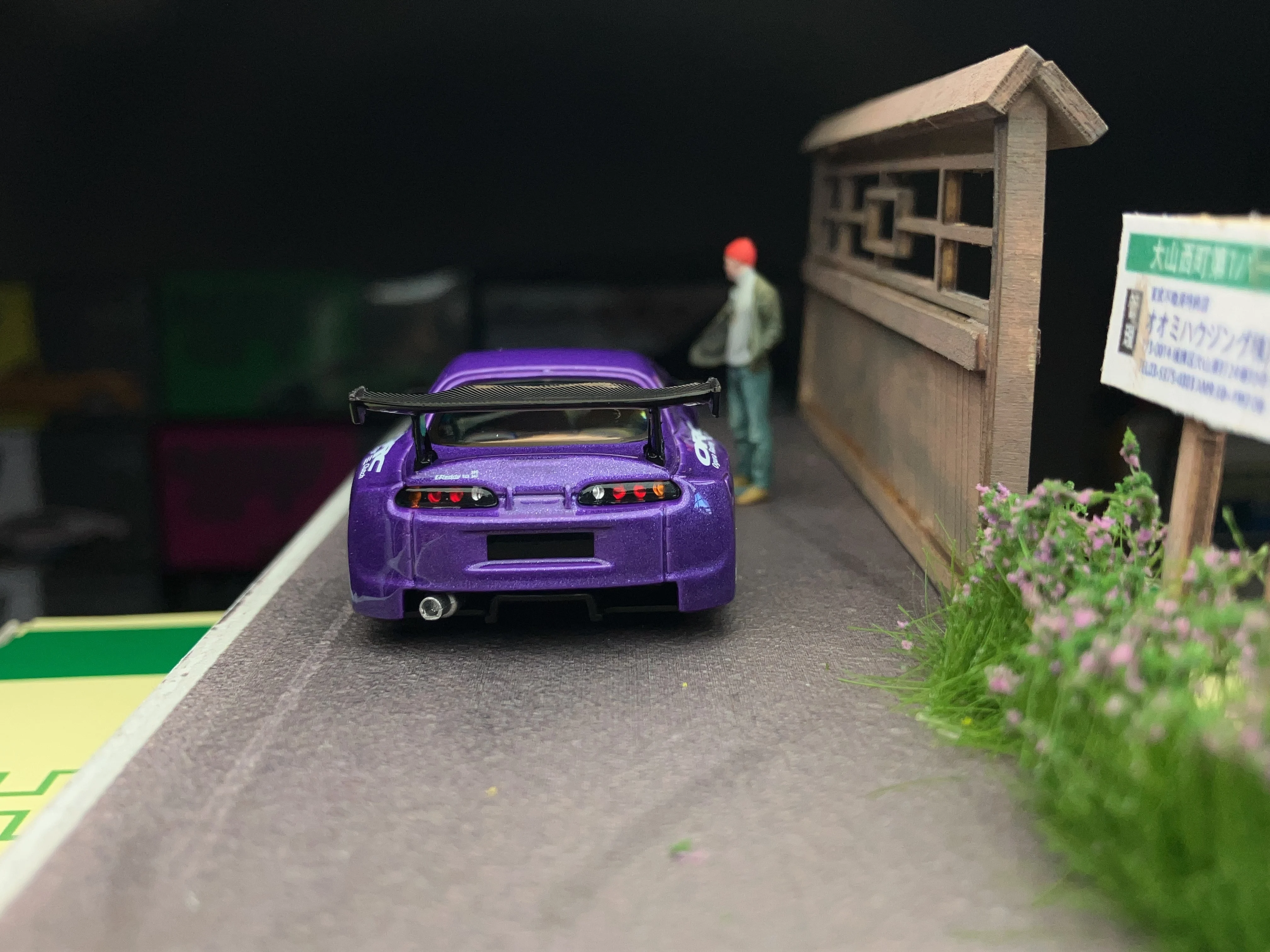 MINI GT 1/64 1067 Supra (A80) Top Secret GT-300 مع الشكل JDM DIECAST CAR #2