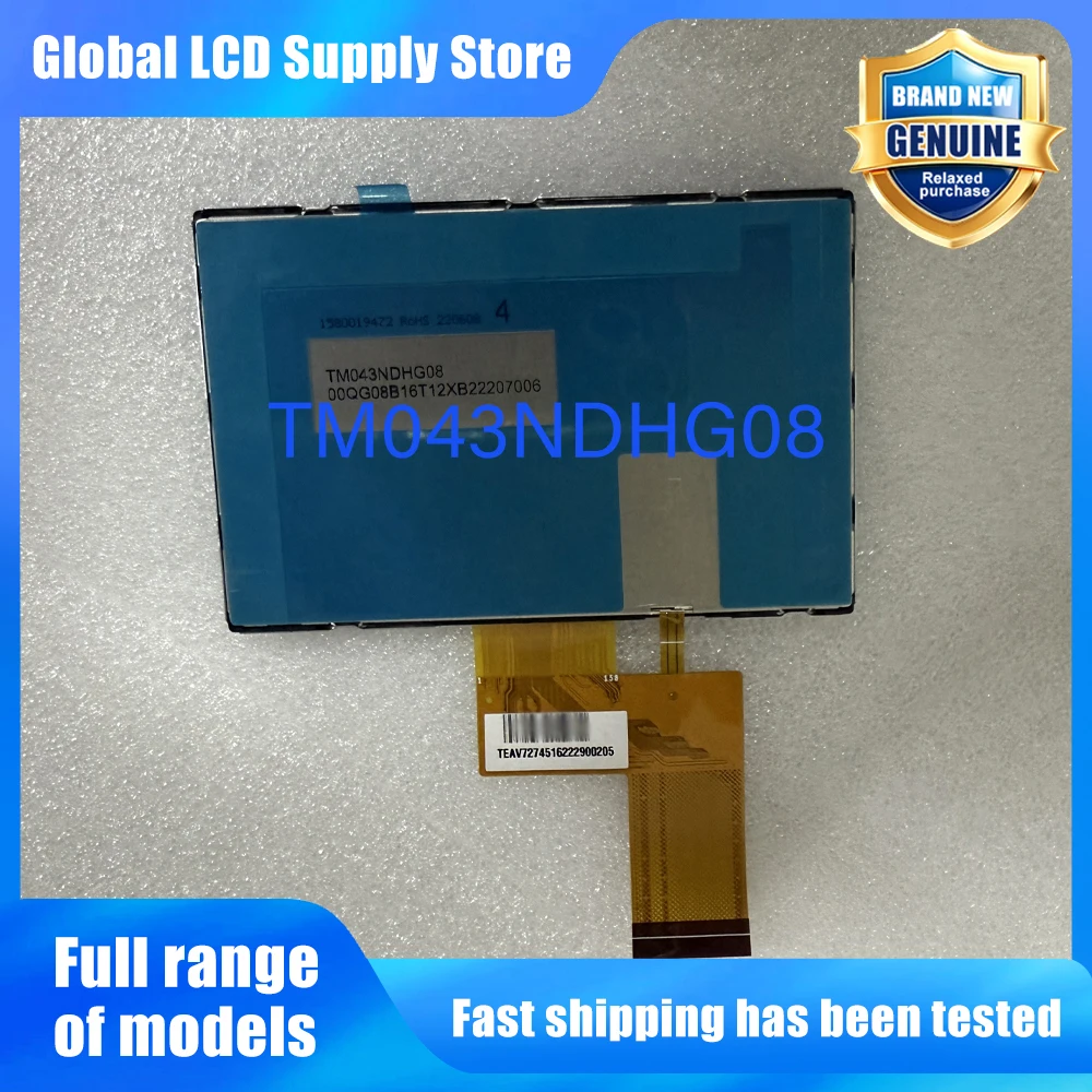 TM043NDHG08 New Original A-Grade 4.3 inch 480x272 LCD Display Screen for Industrial Equipment