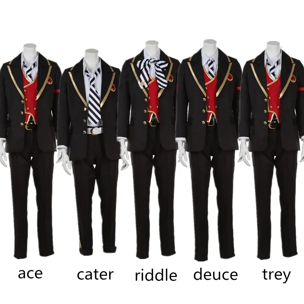 

Game Twisted-Wonderland Cater Ace Deuce Riddle Trey Uniform Cosplay Costume