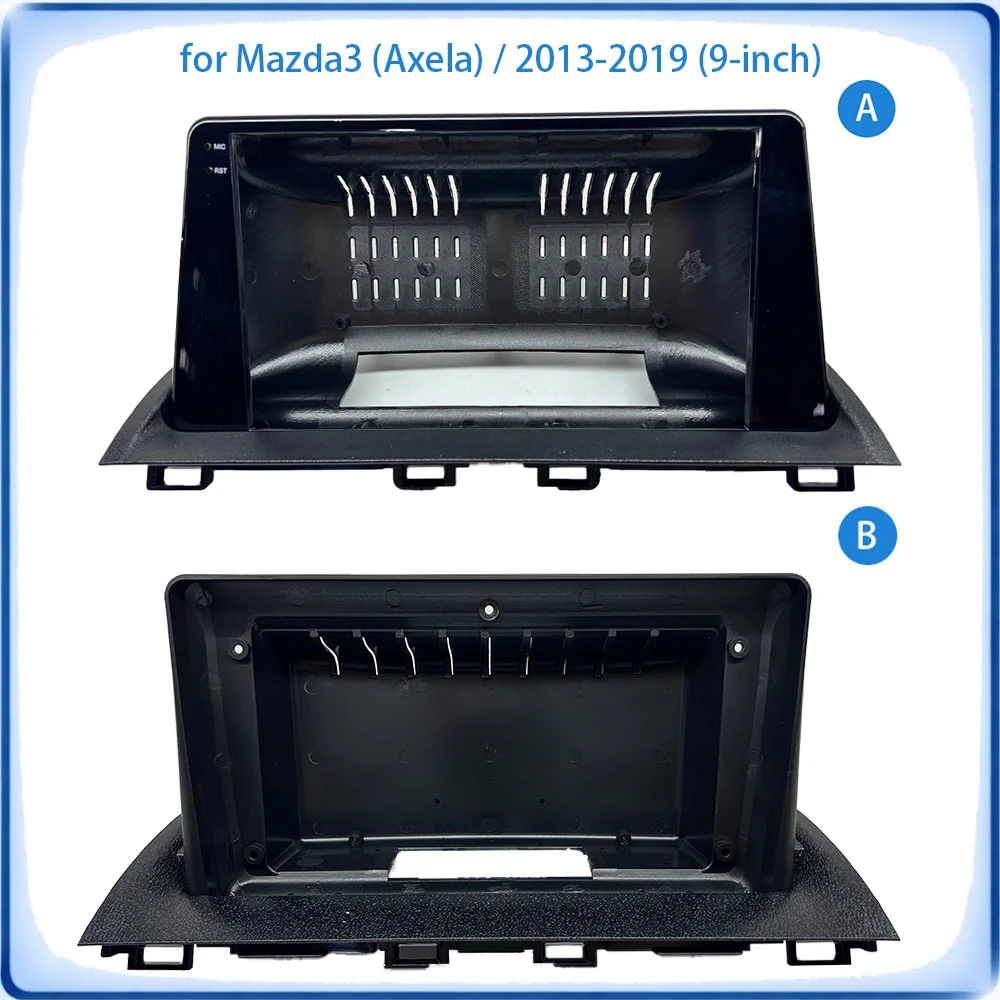 Car Radio Fascia Frame For Mazda 3 Axela 2013-2019 9 inch With Canbus Decoder & Wiring Harness Car Accessories Plug & Play