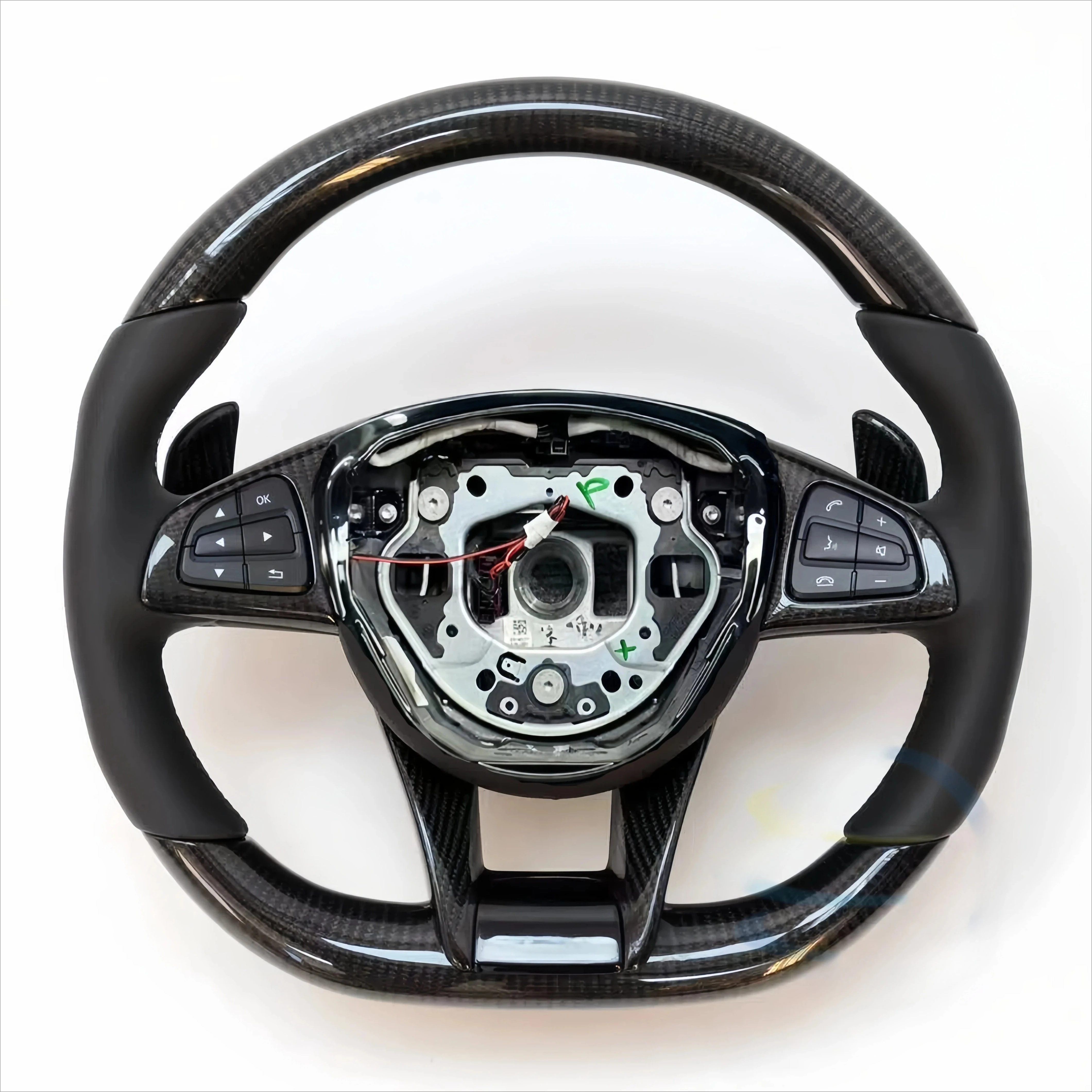 

Heated Vibrating Carbon Fiber Steering Wheel for C-Class W205 W204 C300 E-Class W212 W213 W211