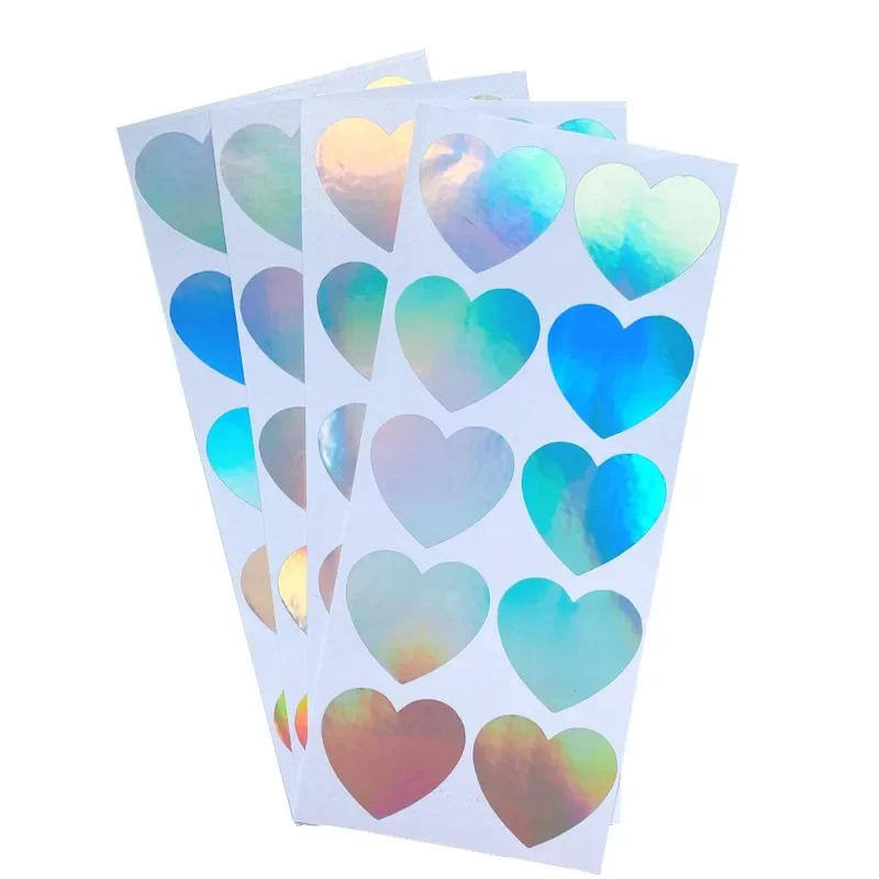 100pcs Love Heart Shape Sealing Sticker Valentine's Day Gift Decoration Stationery Wrapping Gift Scrapbook Tag Waterproof