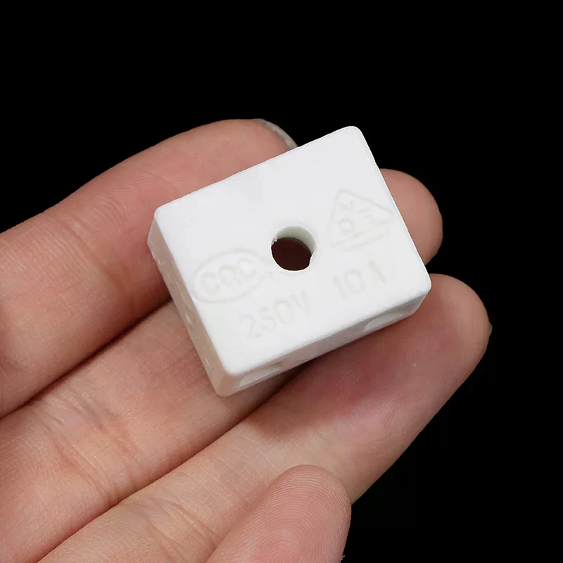 5Pcs Ceramic Post Terminal Blocks 10A 250V Home Improvement Electrical Equipment Supplies Connectors Terminals Connectors