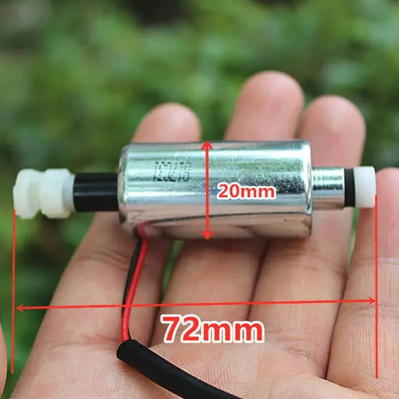 DC12V 0.4A 24V 0.8A Mini DC Electromagnet Stroke 7.6mm Electric Magnet Push Pull Through Type Powerful Pull Switch Electromagnet