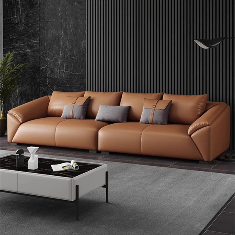 Office Leather Minimalist Sofa Livingroom Sets For Living Room Full Set Day Bed Chair Sleeper LuxurySofa Sala De Estar Furniture