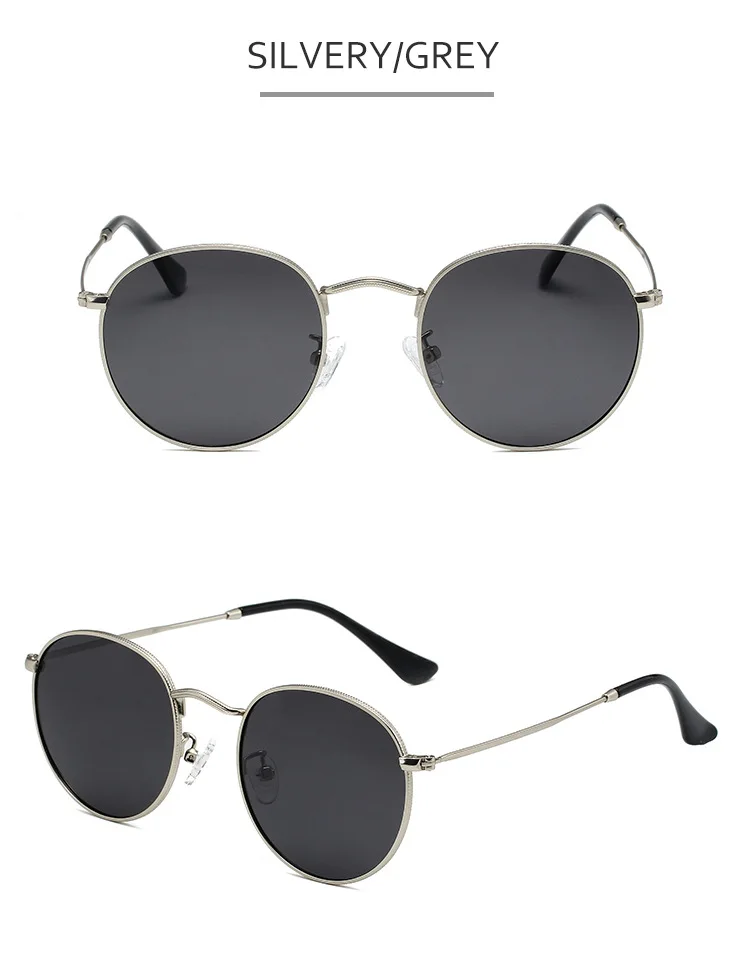 Klassische polarisierte Sonnenbrille Designer Luxusmarke runde Sonnenbrille für Männer Frauen 2024 Retro Sonnenbrille männliche Vintage-Farben – Detail 6