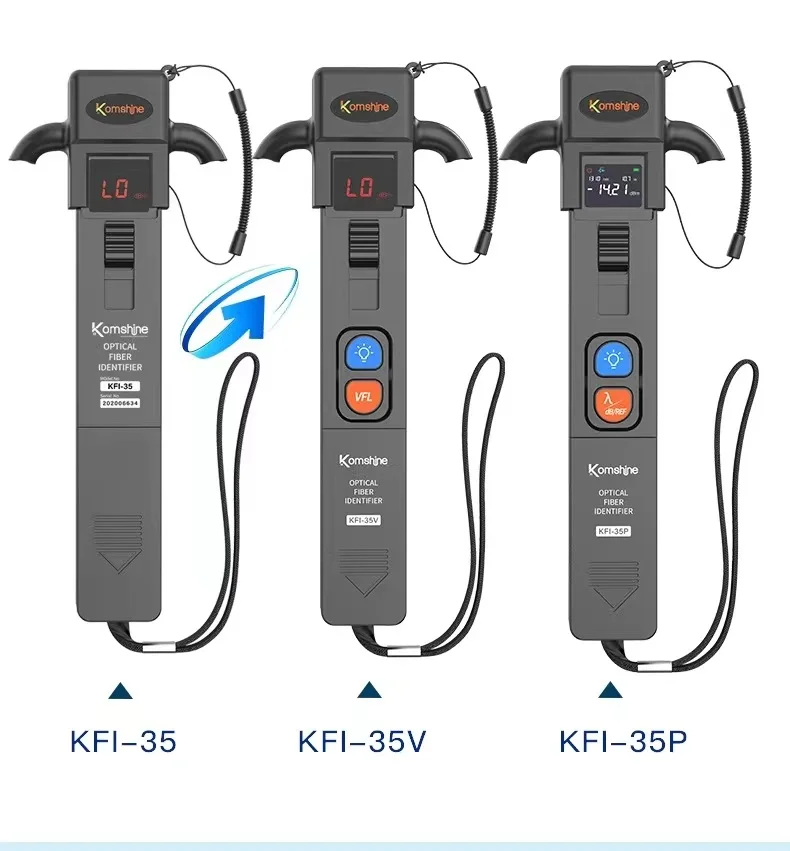 Orientek TFI-40 Optical Fiber Identifier + VFL + LED light, TFI-45 OFI Live Fiber Identifier Detector, Optical Power Meter