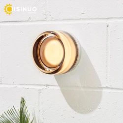 LED Wall Sconce Creative Round Glass Lighting Indoor Outdoor Wall Mounted Lamp Ceiling Light for Living Room Bathroom Porch Deco