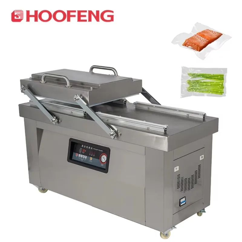 

B500 Double Chamber Vacuum Machine Compressor Automatic Vacuum Packaging Machine Large Plastic Sealed Food