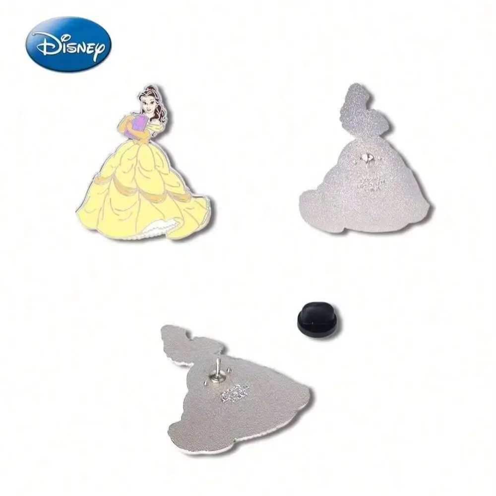 1 Stück offiziell lizenzierte Disney-Sammlerbrosche aus Emaille mit Prinzessinnen-Motiv, exquisites, süßes kleines Geschenk, modisches Accessoire – Detail 13