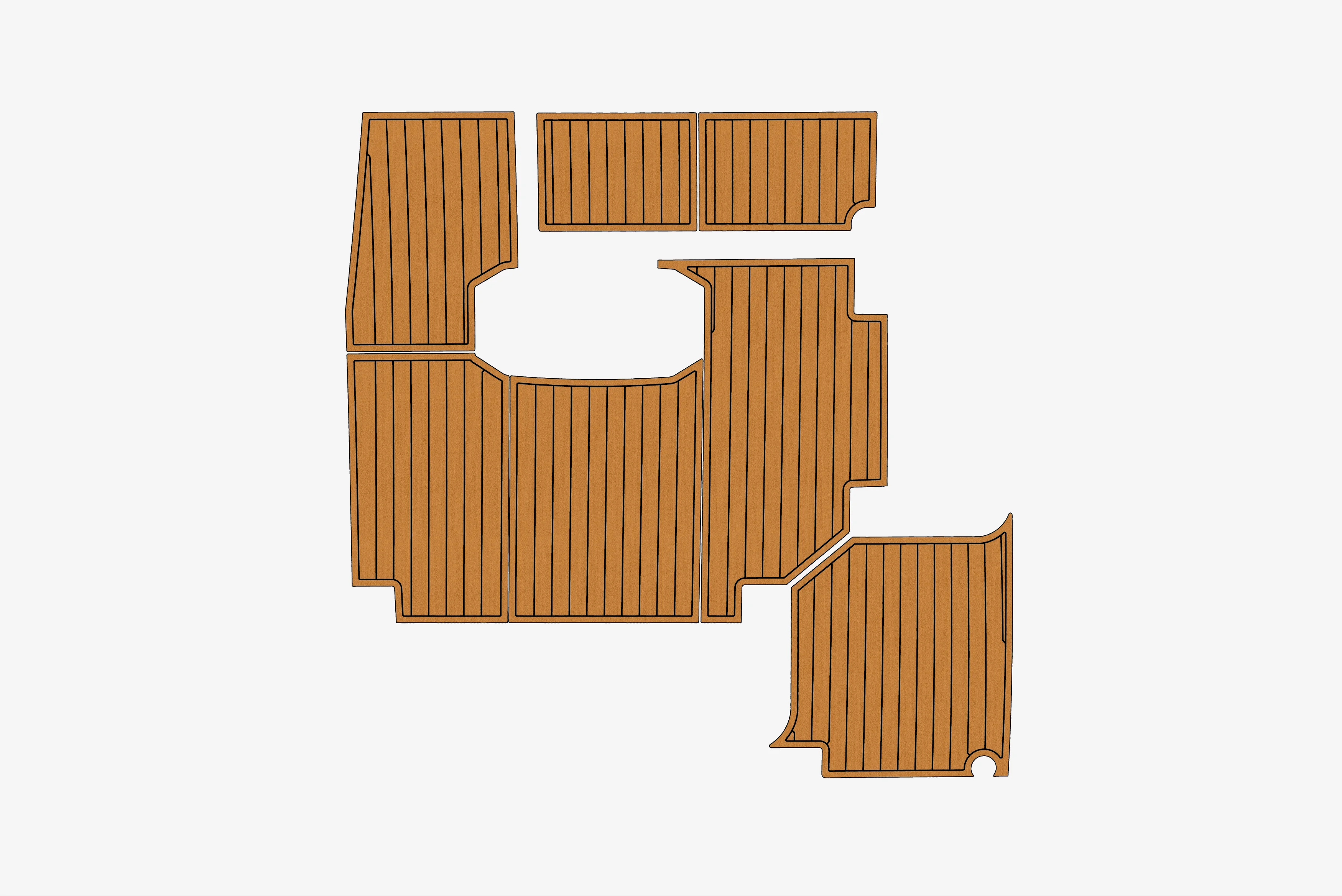 

1980 Chris Craft 350 Catalina 1/4" 6mm EVA foam Non-Slip PVC Teak Decking marine Mat seadek aqua carpet Marine Floor