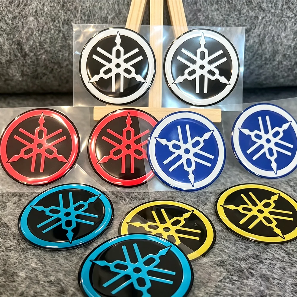 Gel 3D Yamaha Stickers Emblem Logo Decal Yellow Silver Blue Red Sticker