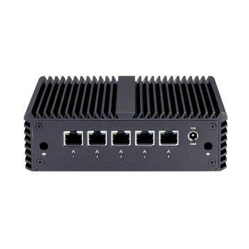 Qotom-Pare-feu Micro Appliance Q720G5 Qexecute G5 Celeron N4000 J4125, Façades Core 5 * I225-V 2.5G LAN Gateway Routeur Fanless Mini PC