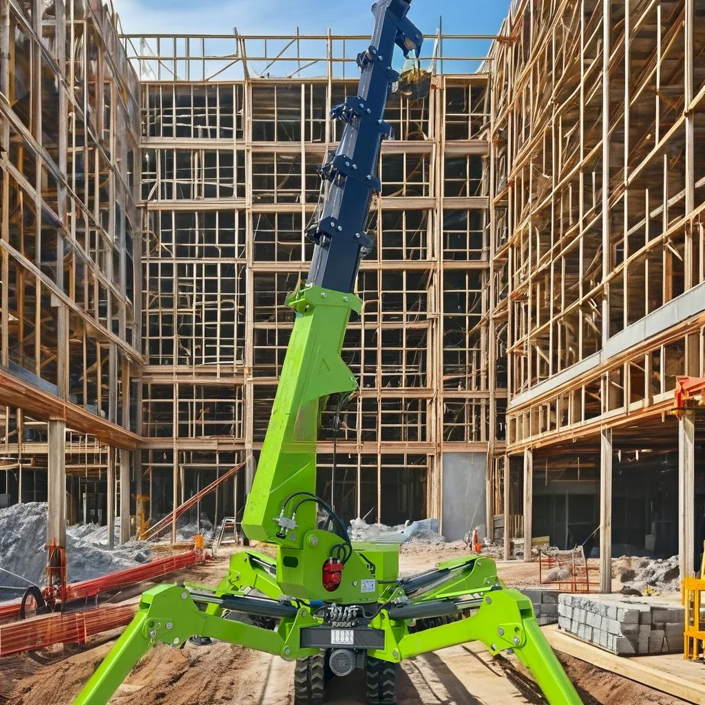 2024 Hot Selling Small Diesel Spider Crane 360 Degree Rotation Crawler Spider Cranes Applied To Construction 1t 3t 5t