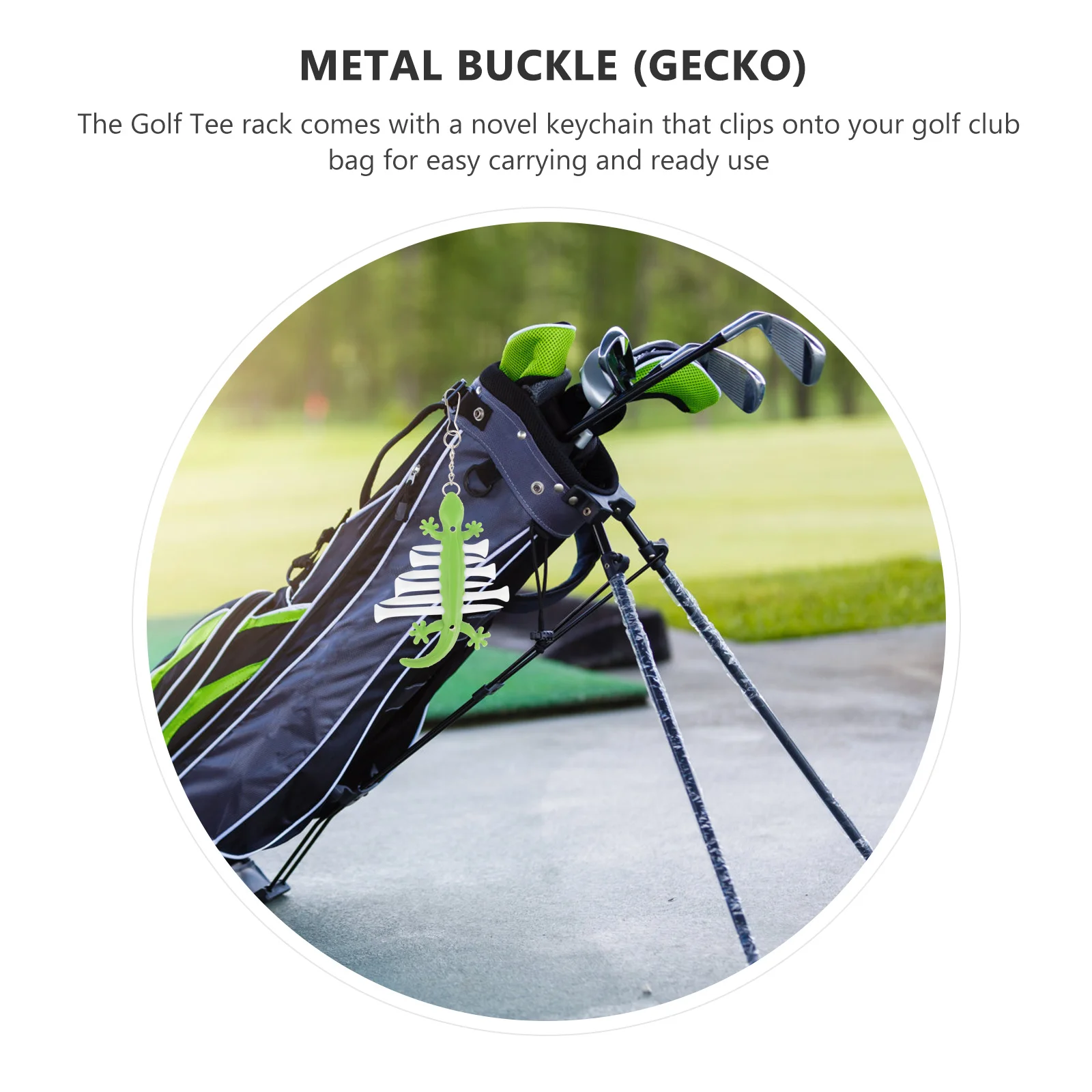 حامل تي شيرت جولف محمول من السيليكون لحارس ملحقات الجولف خفيفة الوزن وحامل منظم لحزام الحقيبة