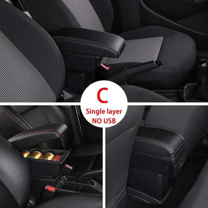 Car armrest for seat ibiza Mk5 for SEAT ARONA interior center armrest console storage box 2017 2018 2019-2025 car accessories - view 5