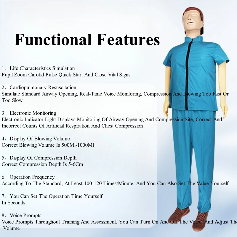 الكبار CPR العلوم الطبية أسعار الجملة الحياة حجم نصف الجسم CPR مجموعة التدريب تخصيص CPR للمعدات التعليمية القزم #6