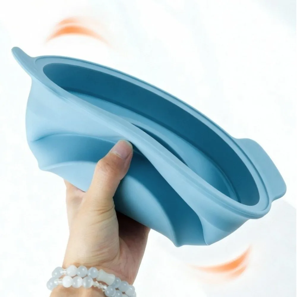 

Food Grade Silicone Collapsible Steaming Pot Foldable Heat-resistant Silicone Steamer with Lid 1.25L Large