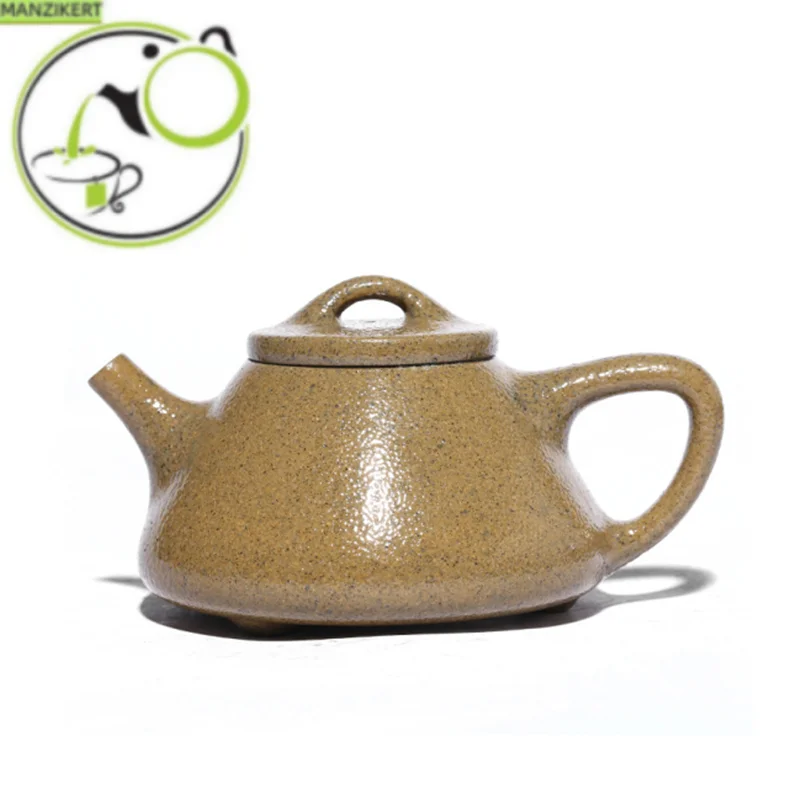 

110ml Retro Raw Ore Section Mud Filter Tea Pot Authentic Yixing Purple Clay Teapot Household Stone Scoop Beauty Tea Kettle