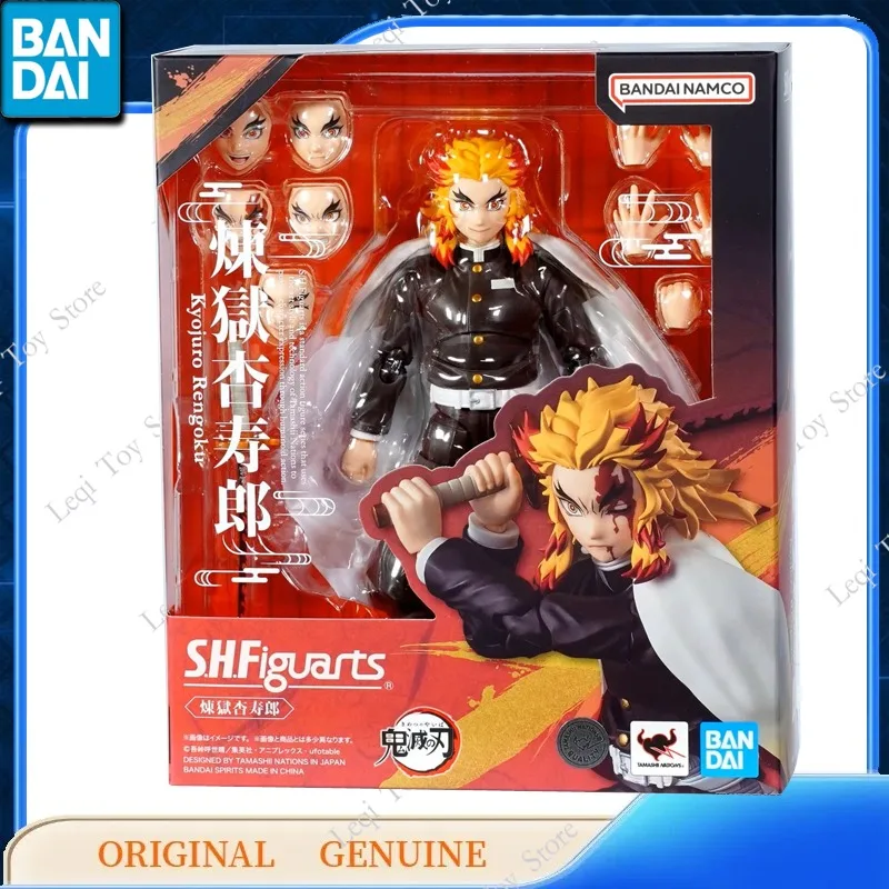 

Bandai Original Genuine GUNDAM SHF SHFiguarts Demon Slayer Kyojuro Rengoku Action Anime Figures Toys Kids Gift Model Ornaments