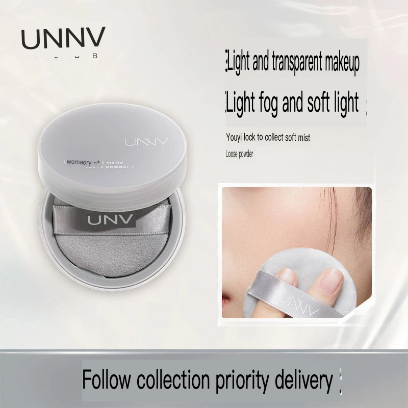Unny Clear Transparent Loose Powder Oil Control Makeup Setting Thin Lightweight Powder Free for Natural Finish