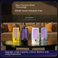 Electric Shock Mosquito Killing Lamp, Household Charging Mosquito Catching USB Photocatalyst Mosquito Trap Lamp, Indoor Camping