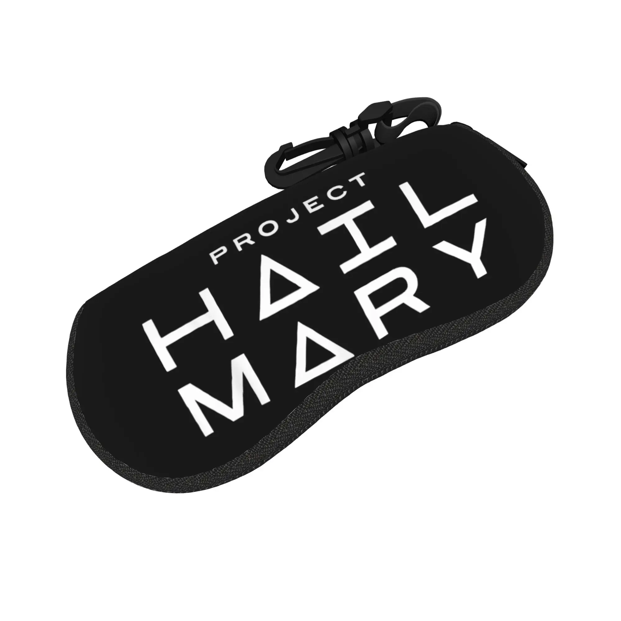 PHM Project Hail Mary Logo Glasses Case  Sunglasses Pouch Outdoor Vintage Eyewear Accessory Zip Men Women Eyeglass Protector