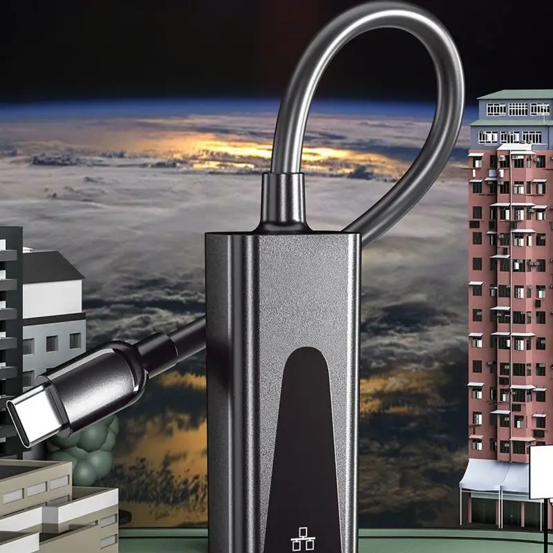 Adattatore Ethernet USB N84B USB RJ45 USB/Type C per Connettore Ethernet Gigabit