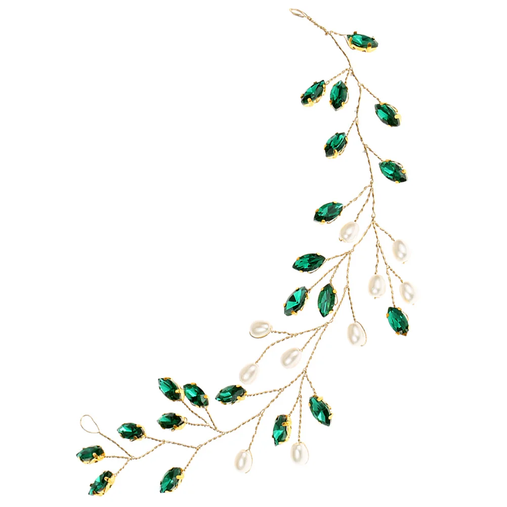 

Elegant Bridal Hair Vine Wedding Rhinestone Pearl Decorative Hair Vines For Women Party Prom Banquet Theme Event Simple Chic
