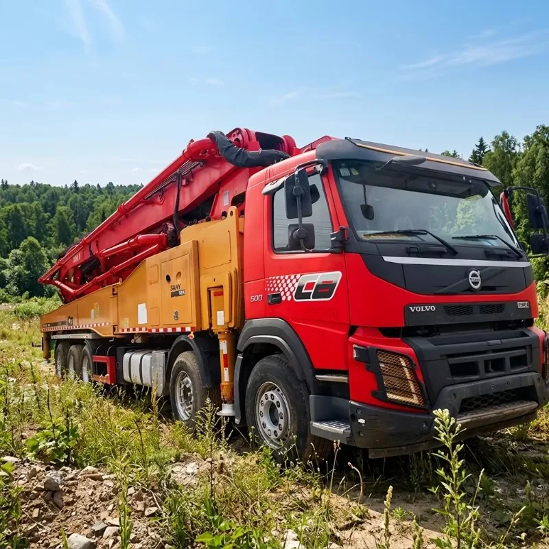 Five-Axle Diesel Concrete Pump Truck 2021 Model 180m/h Productivity Truck-Mounted Pump