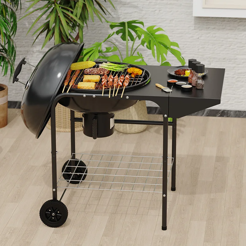 Wholesale 22 Inch Removable Grill Outdoor Large  Multi-function Trolley Apple  Dining Car