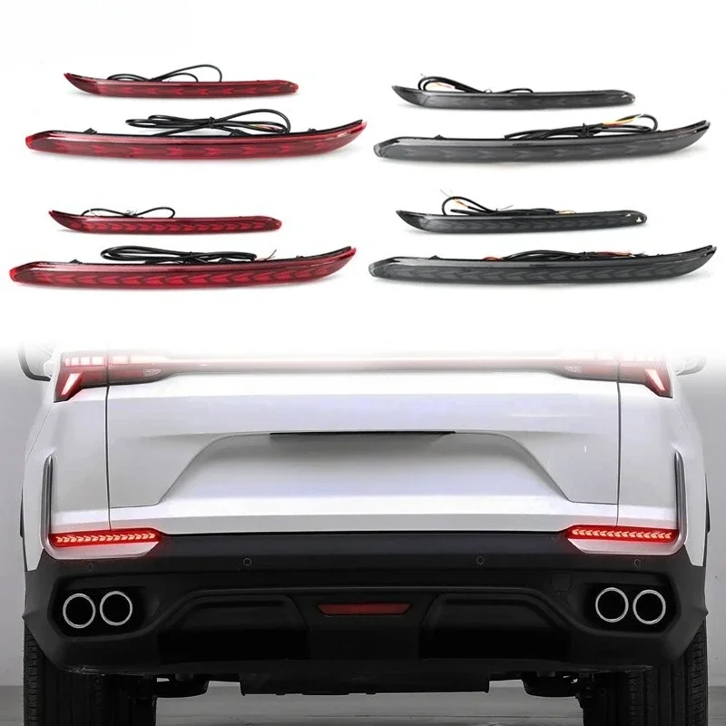 Car Led Rear Bumper Reflector Light Dymanic Turn Signal Driving Brake Lamp Tail Warning Lights For Geely Coolray Proton X50 2025