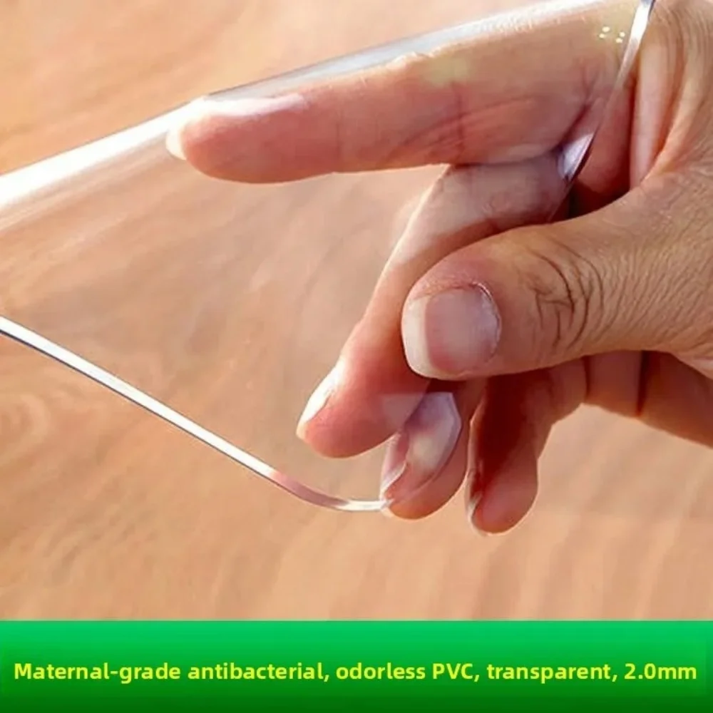1 Stück transparenter Tischschutz aus Kunststoff, Tischschutz, Schreibtischschutzmatte, Schreibtischunterlage, wasserdichter PVC-Tischschutz ﻿