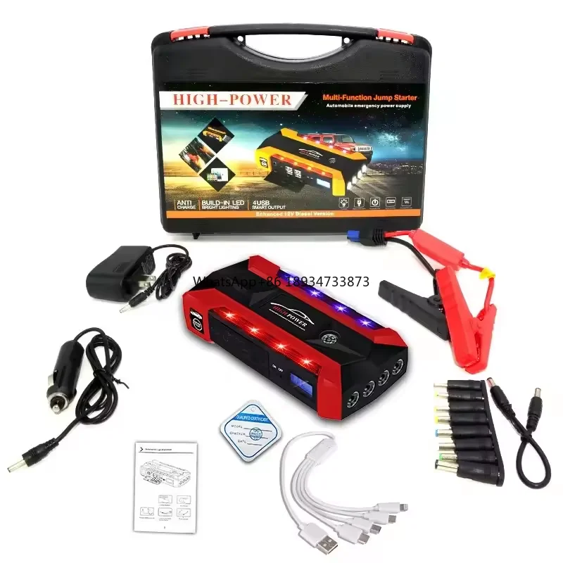 

Factory Direct Emergency Multi-Function Car Jump Starter 89800mah Battery Portable Car Jumpstarter With LED Light