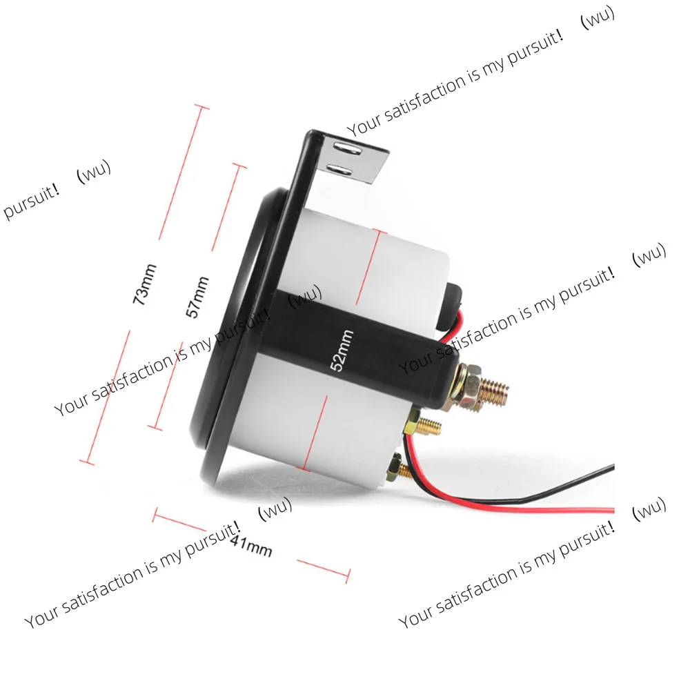 Car modification 2 inch 12V52mm general fuel gauge black pointer oil level gauge with oil float
