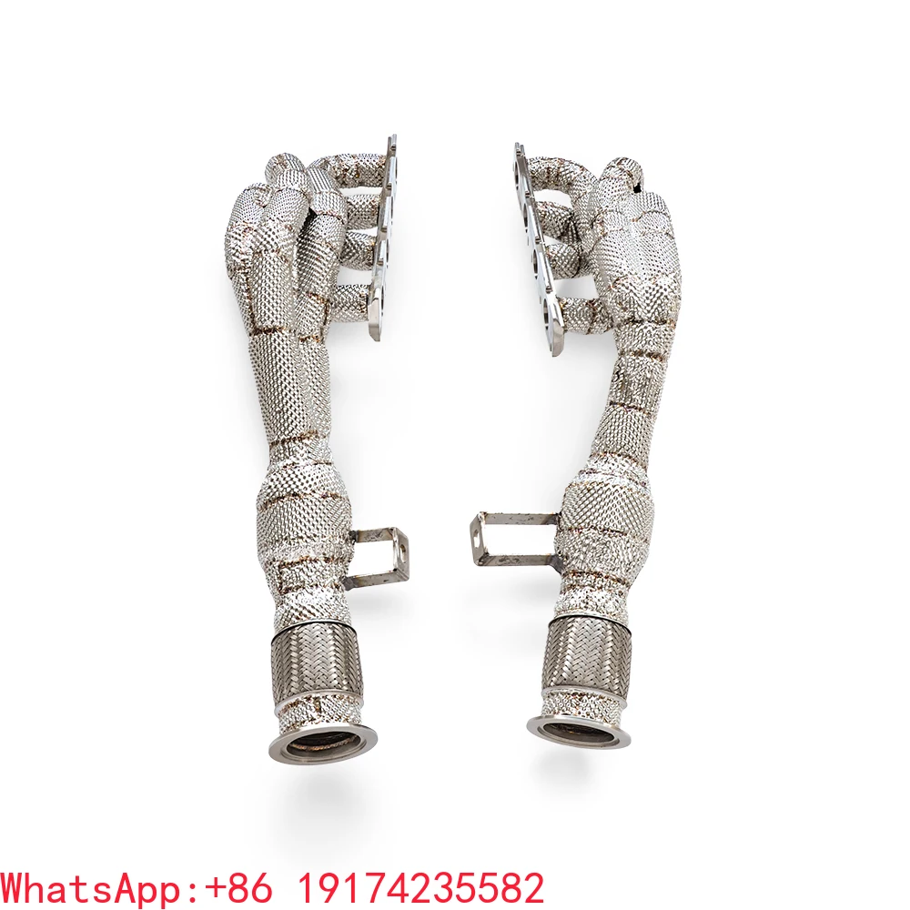 

Factory Outlet Stainless Steel Exhaust Manifold for Audi R8 V8 4.2 2008-2020 High-performance Automotive Exhaust Straight Pipe