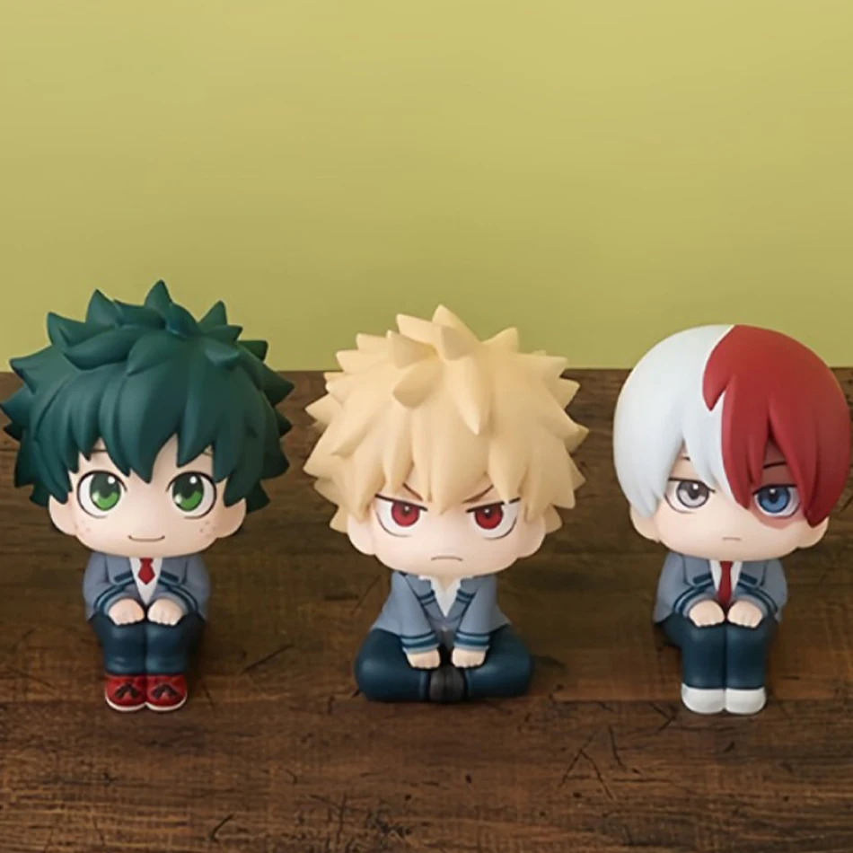 1-3pc boku nenhum herói academia anime figura midoriya izuku figura de ação bakugo katsuki/todoroki shoto estatueta pvc coleção brinquedos