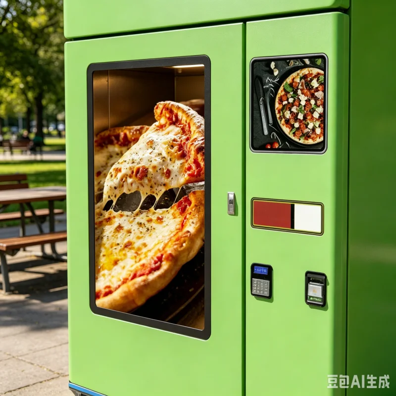 Heavy Duty Commercial Pizza Vending Machine With Refrigerated Storage Professional Pizza Making Equipment Manufacturer