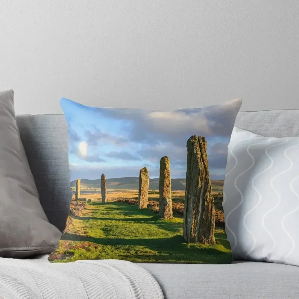 

Late Light at the Ring of Brodgar Throw Pillow pillow pillowcase Pillow Cases Decorative
