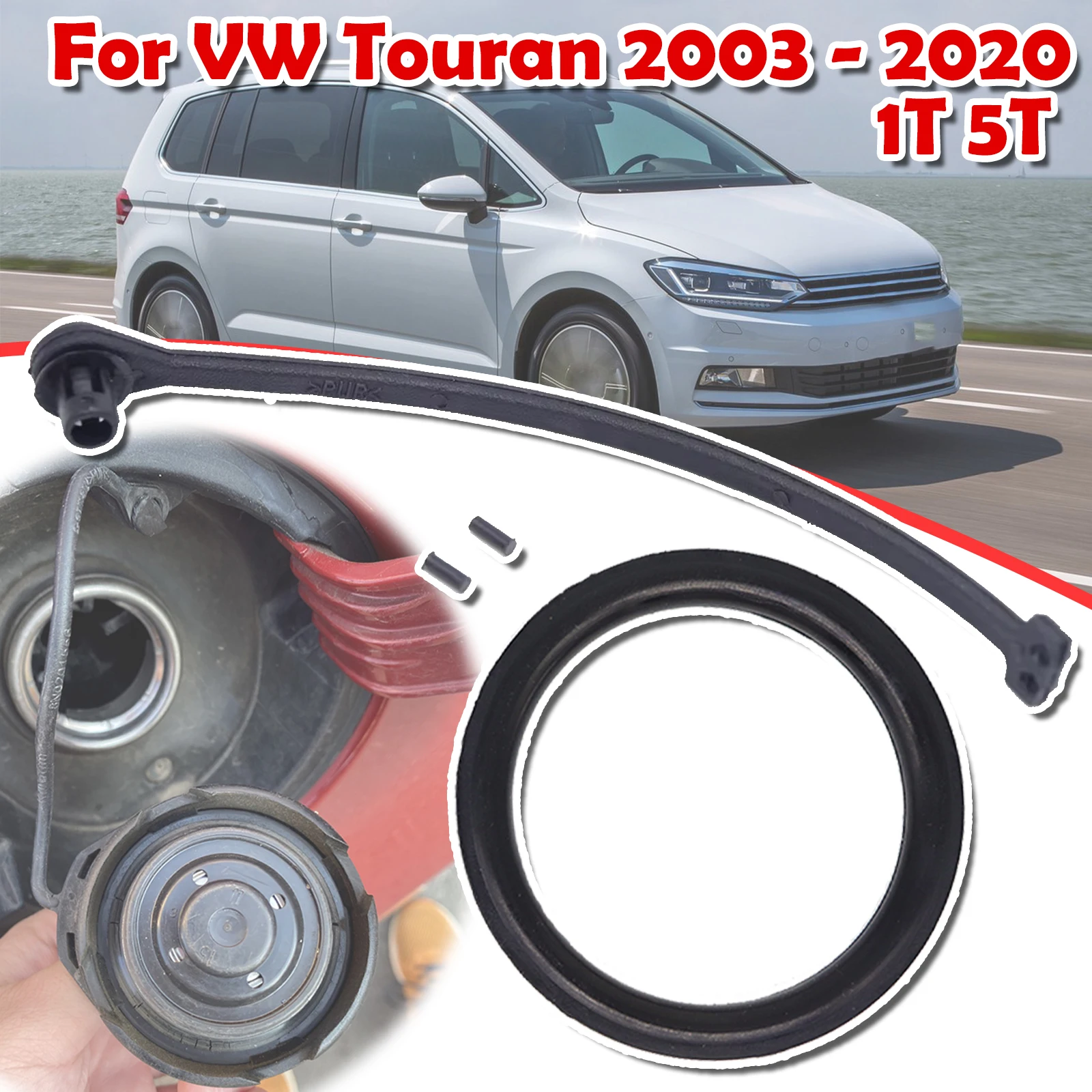 Caravelle Multivan Fuel Tank Cap For VW Touran 2003 2004 - 2020 1T 5T Washer Tether Ring Rope Band Repair 1J0201550A 1K0201557A