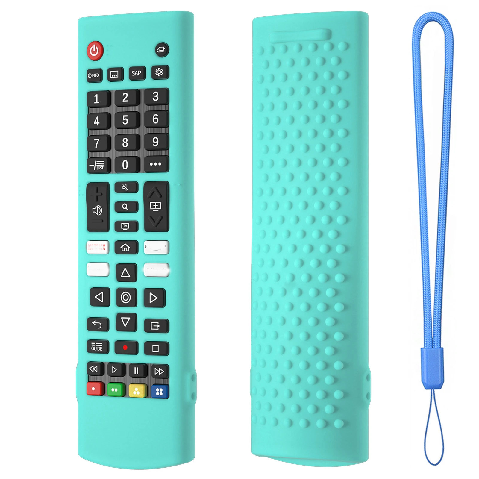 Silicone Case Protective Cover Fit for AKB75375604 AKB75095302 AKB73715601 for AKB Series Smart TV Remote Control Cover