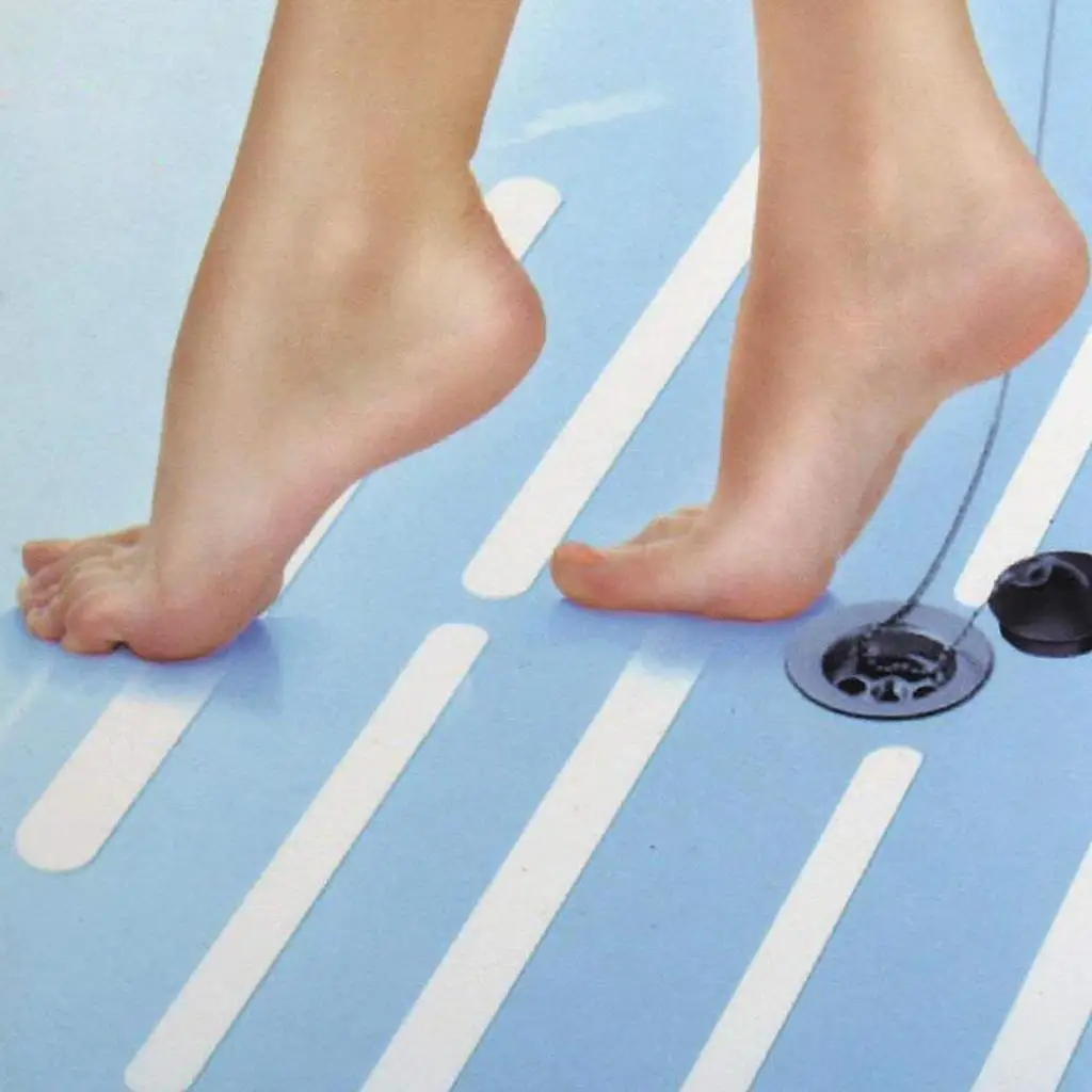 12 قطعة من ملصقات الحمام غير الشريطية، أداة أمان لأرضية الاستحمام #4