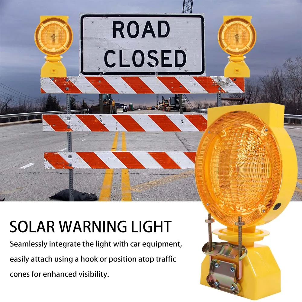 Solar Power Solar Industrial Warning Lights Energy Saving High Brightness LED LED Strobe Construction Light Super Bright