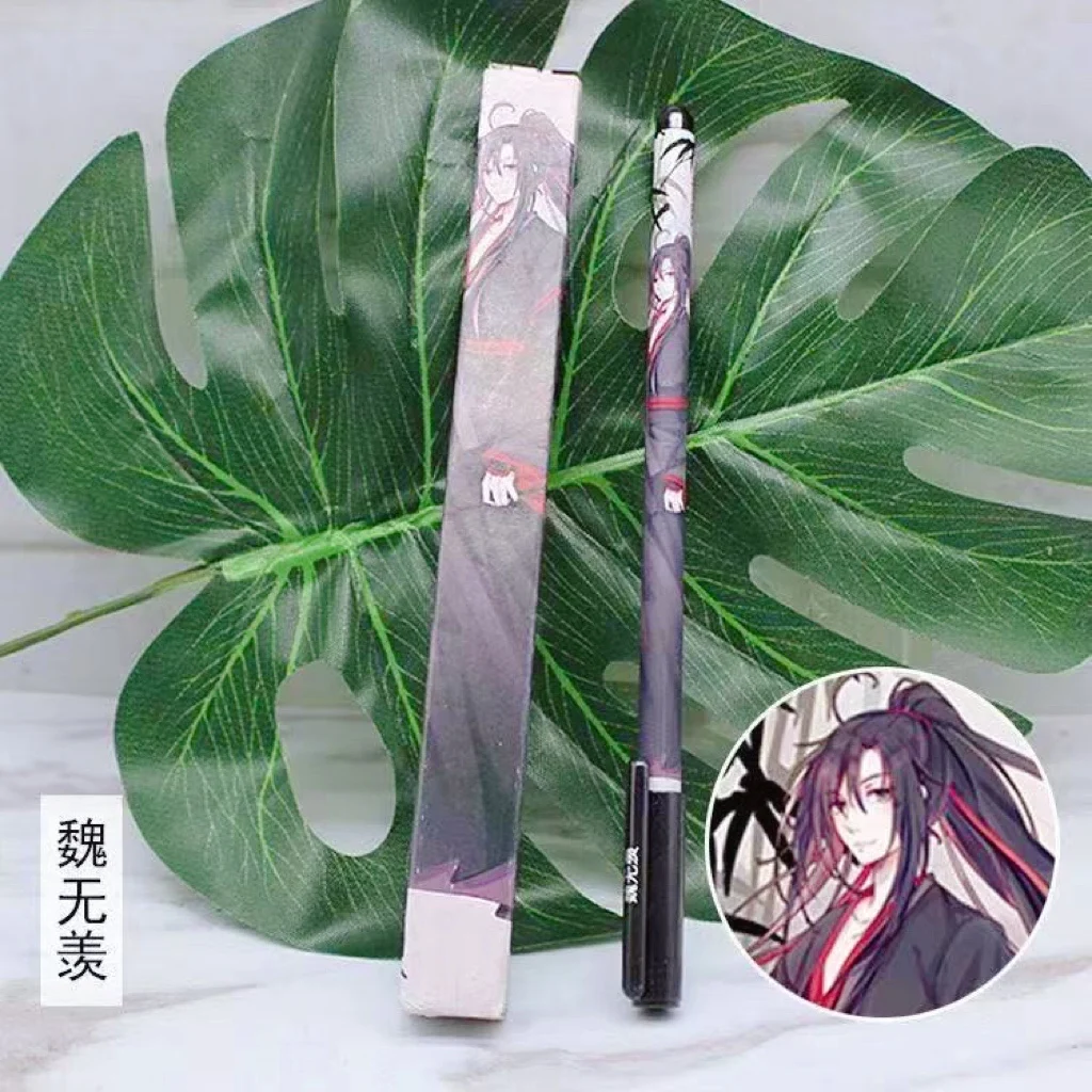 2022 Anime Grandmaster Of Demonic Cultivation Mo Dao Zu Shi 0.5mm Gel Pen School Office Stationary Black Writing Pen Lan Wang Ji