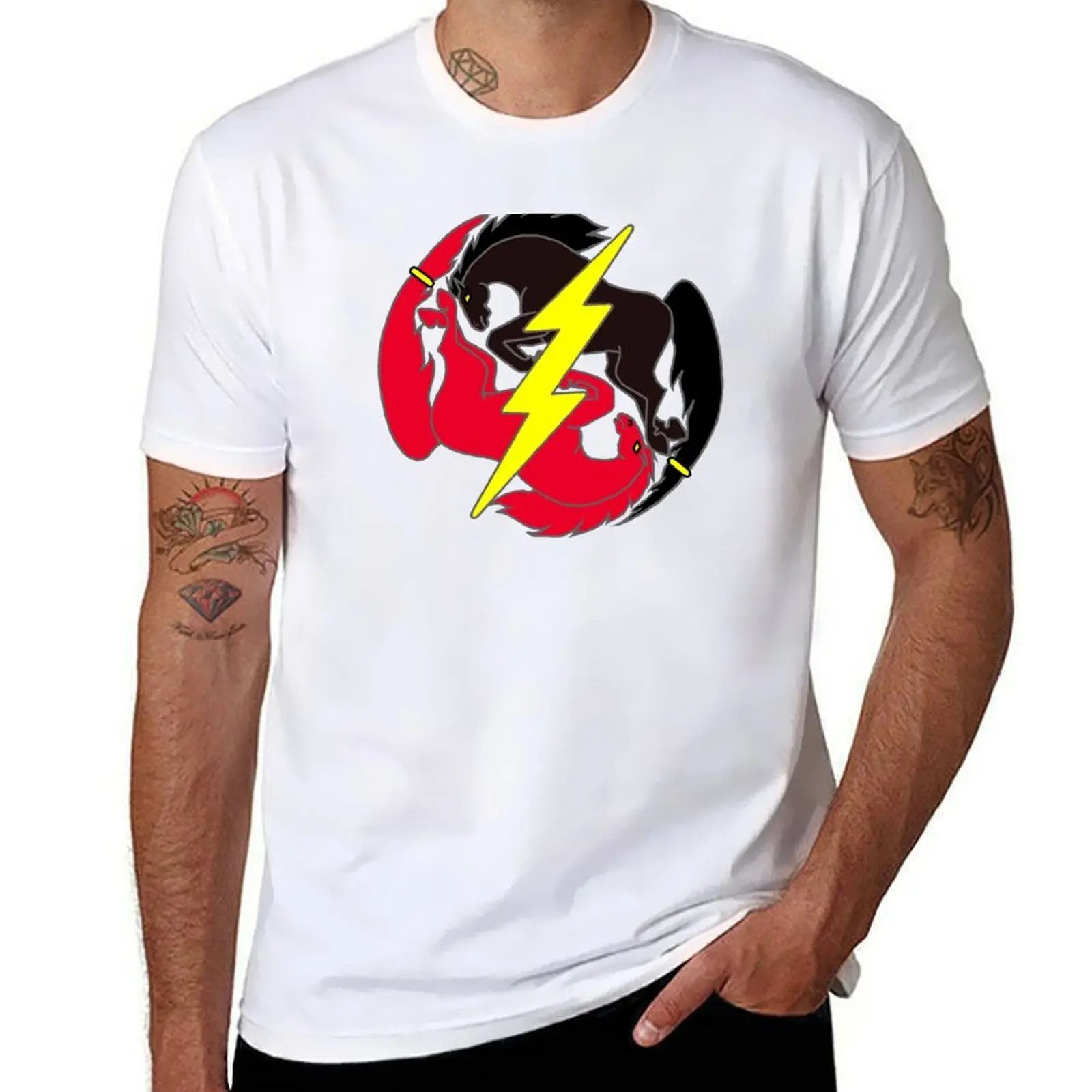 

Running Horse Irgen Yin Yang T-Shirt t shirt man plain t shirts for man graphic funny T-Shirt