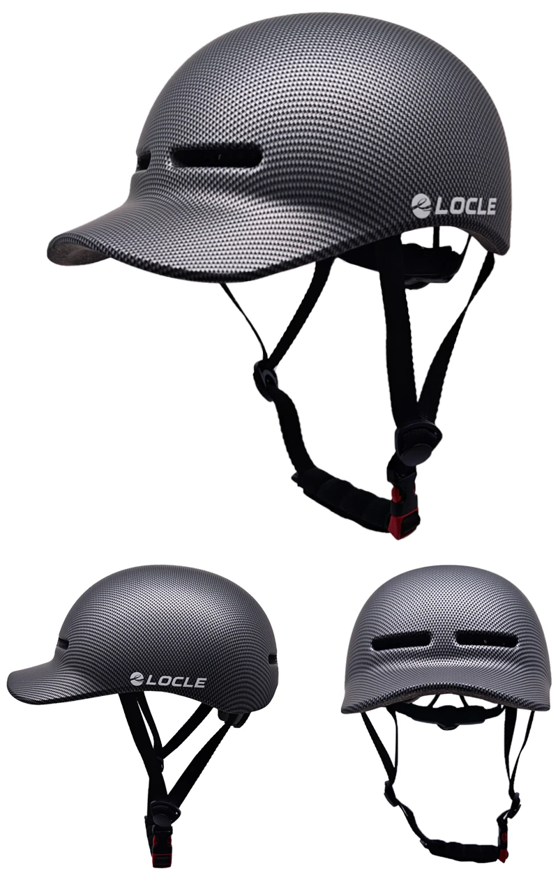 LOCLE Ultraleichter Fahrradhelm im Kappenstil mit Sonnenblende für Herren und Damen, In-Mold-Mountainbike-MTB-Fahrradhelm – Detail 11