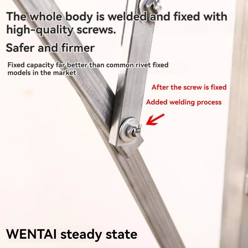 Tangga platform perancah, bangku, dan dempul dekorasi interior tugas berat yang sangat tebal dan dapat dilipat serta mudah diangkat